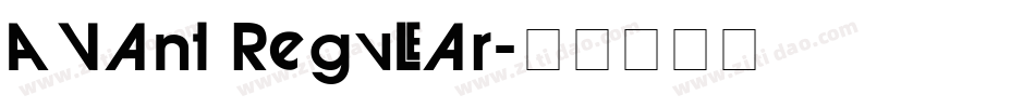 Avant Regular字体转换